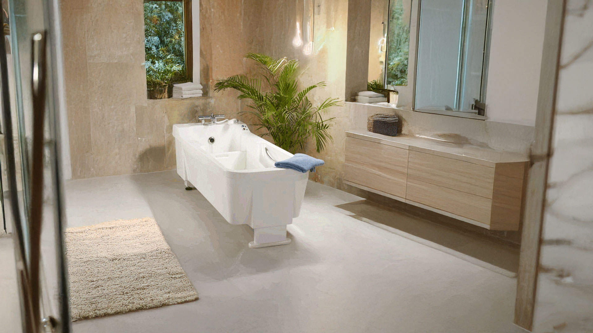 Hubbadewanne Bonny im Pflegebad